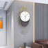 Creative oval shaped pendulum Imported wall clock
